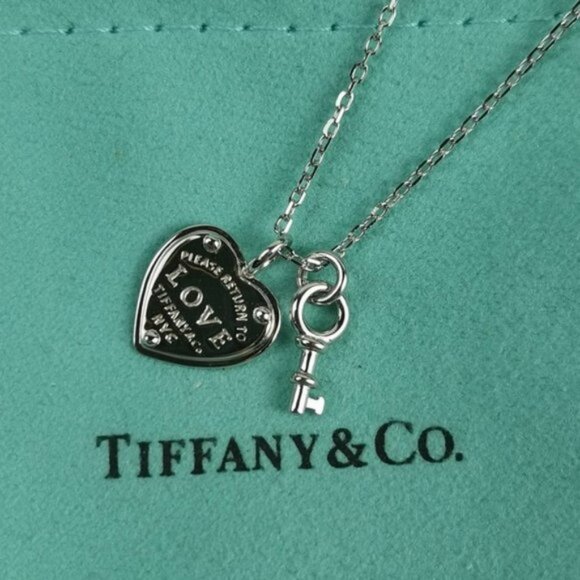 Tiffany & Co. Love Heart Tag Key Pendant